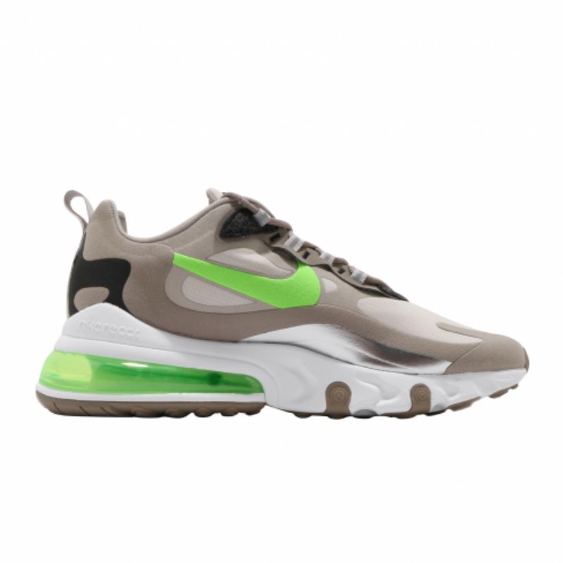 Nike Air Max 270 React Férfi / Női Futó Hold Részecske / Electro Zöld