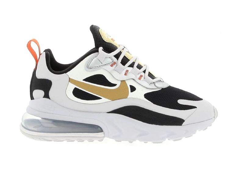 Nike Air Max 270 React Férfi / Női Futó Nagy Szürke / Metál Arany-fekete