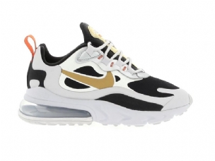 Nike Air Max 270 React Férfi / Női Futó Nagy Szürke / Metál Arany-fekete
