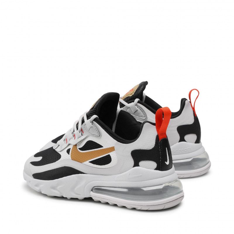 Nike Air Max 270 React Férfi / Női Futó Nagy Szürke / Metál Arany-fekete