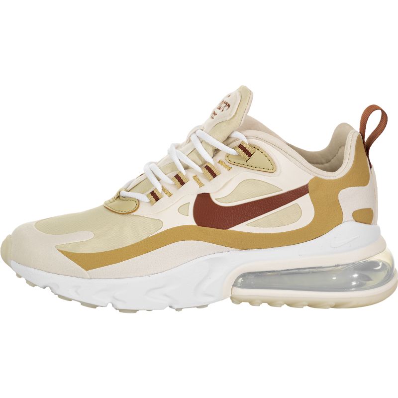 Nike Air Max 270 React Férfi / Női Futócsapat Arany / Cinnamon-club Gold-pale Ivory