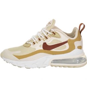 Nike Air Max 270 React Férfi / Női Futócsapat Arany / Cinnamon-club Gold-pale Ivory