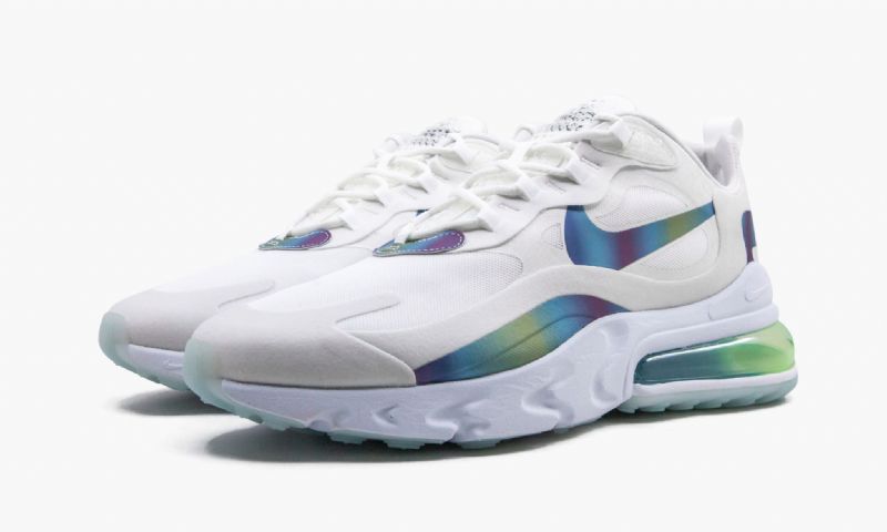 Nike Air Max 270 React Férfi Running Summit Fehér / Többszínű-platina Árnyalat