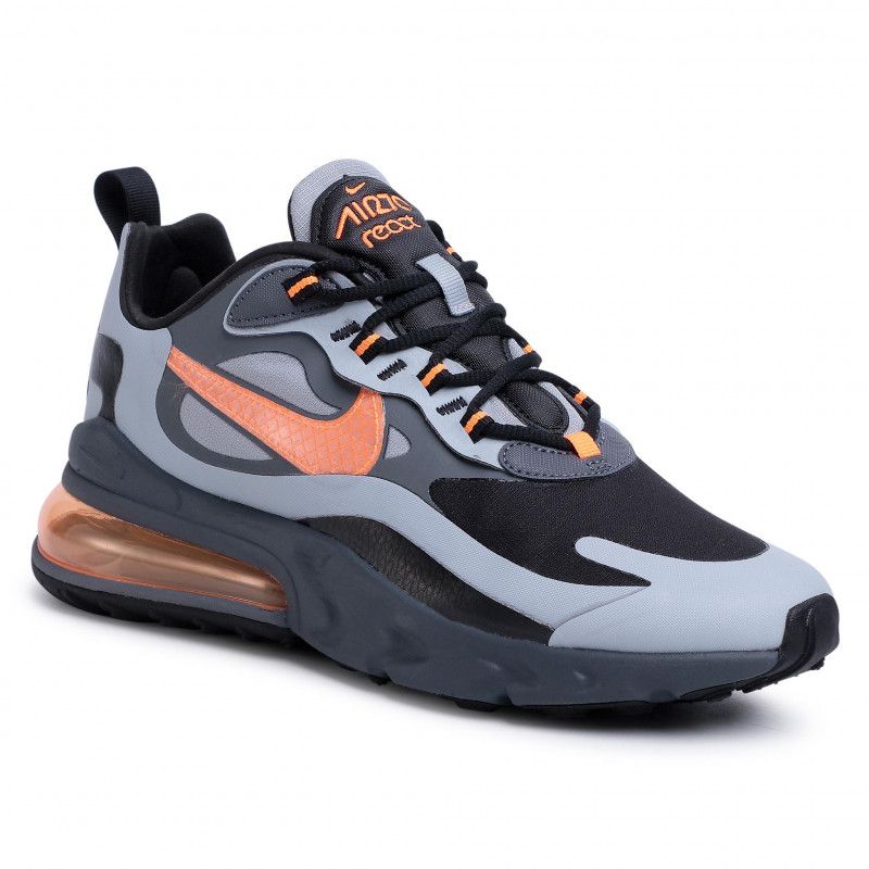 Nike Air Max 270 React Férfi Running Wolf Szürke / Total Narancs / Fekete