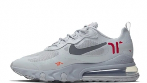 Nike Air Max 270 React Hyper Crimson Női Futó Farkasszürke / Crimson-egyetem Vörös