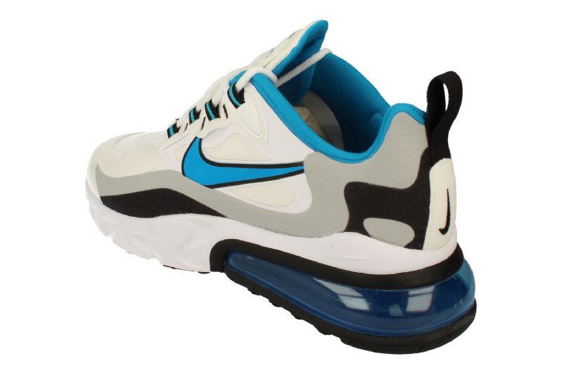 Nike Air Max 270 React Laser Kék Férfi Futó Fehér / Farkasszürke / Fekete / Lézerkék