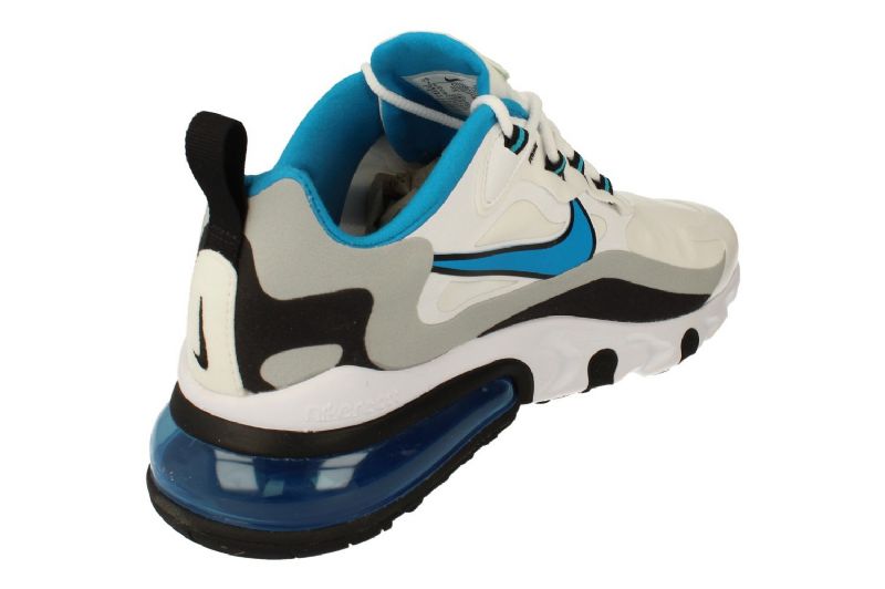 Nike Air Max 270 React Laser Kék Férfi Futó Fehér / Farkasszürke / Fekete / Lézerkék