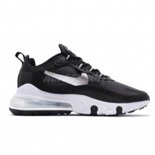 Nike Air Max 270 React Metál Ezüst Férfi Futó Fekete / Ezüst-fehér