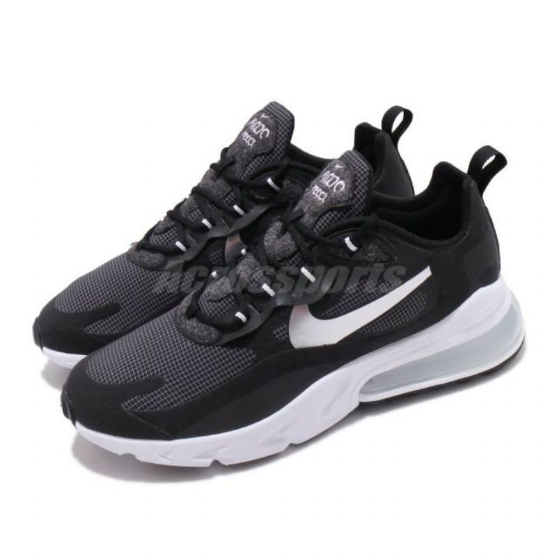 Nike Air Max 270 React Metál Ezüst Férfi Futó Fekete / Ezüst-fehér
