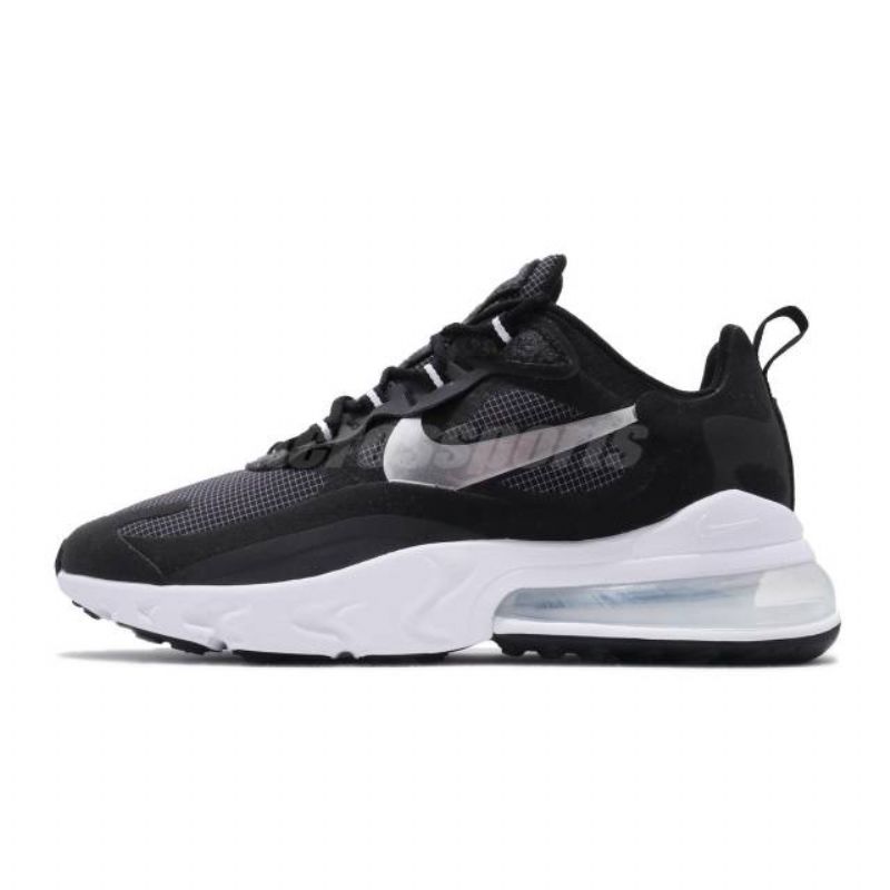 Nike Air Max 270 React Metál Ezüst Férfi Futó Fekete / Ezüst-fehér