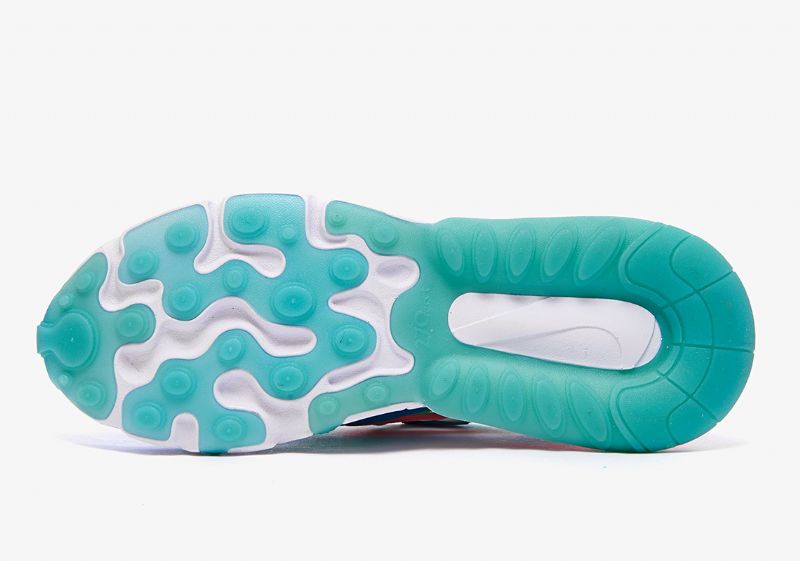 Nike Air Max 270 React Női Futó Electro Zöld / Vaku Bíborkék Lagúna