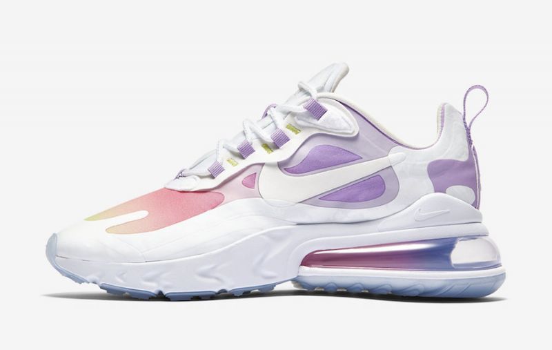 Nike Air Max 270 React Női Futó Fehér/világoslila