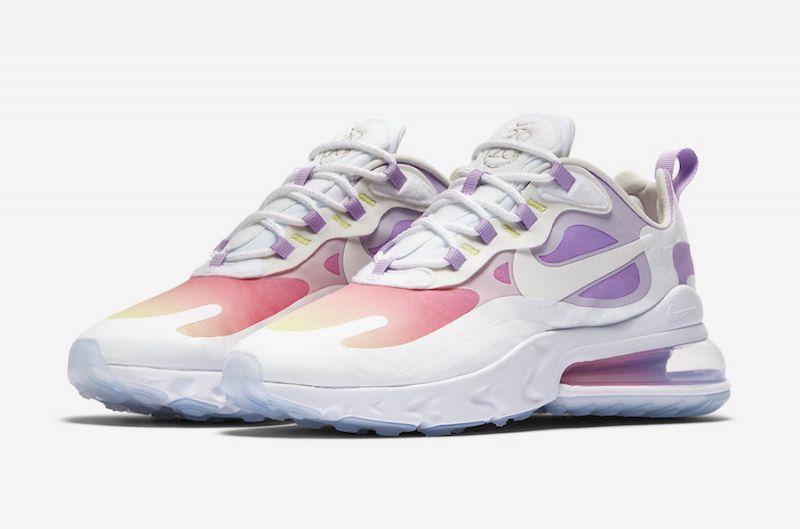 Nike Air Max 270 React Női Futó Fehér/világoslila
