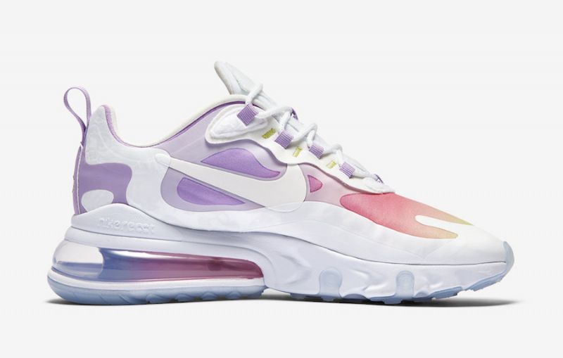 Nike Air Max 270 React Női Futó Fehér/világoslila