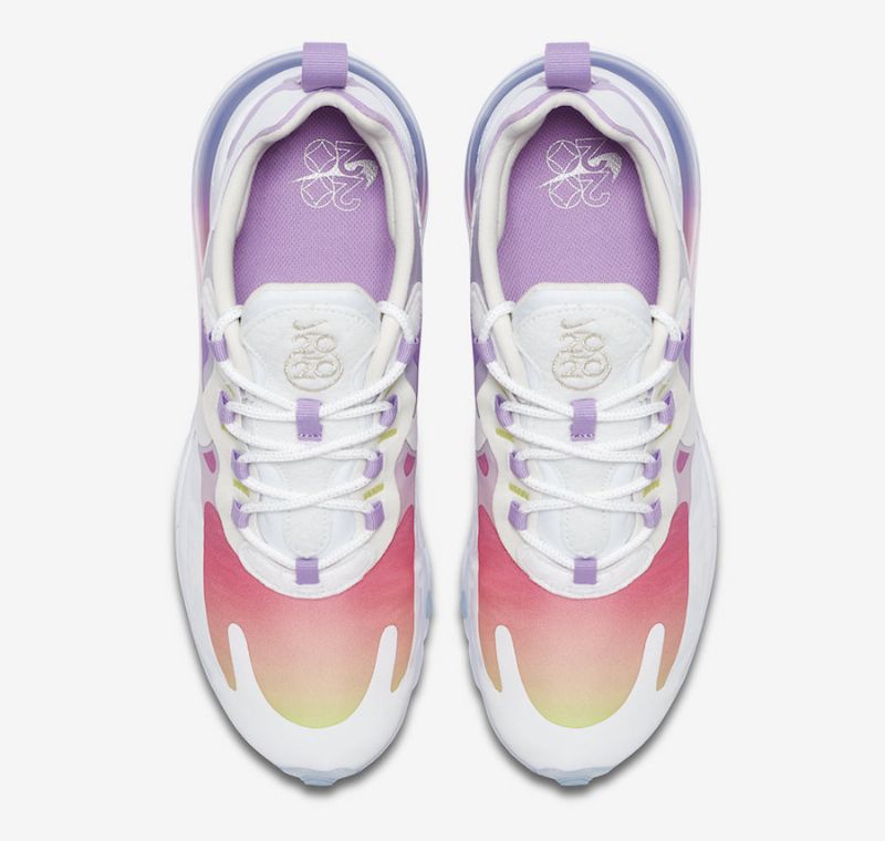 Nike Air Max 270 React Női Futó Fehér/világoslila