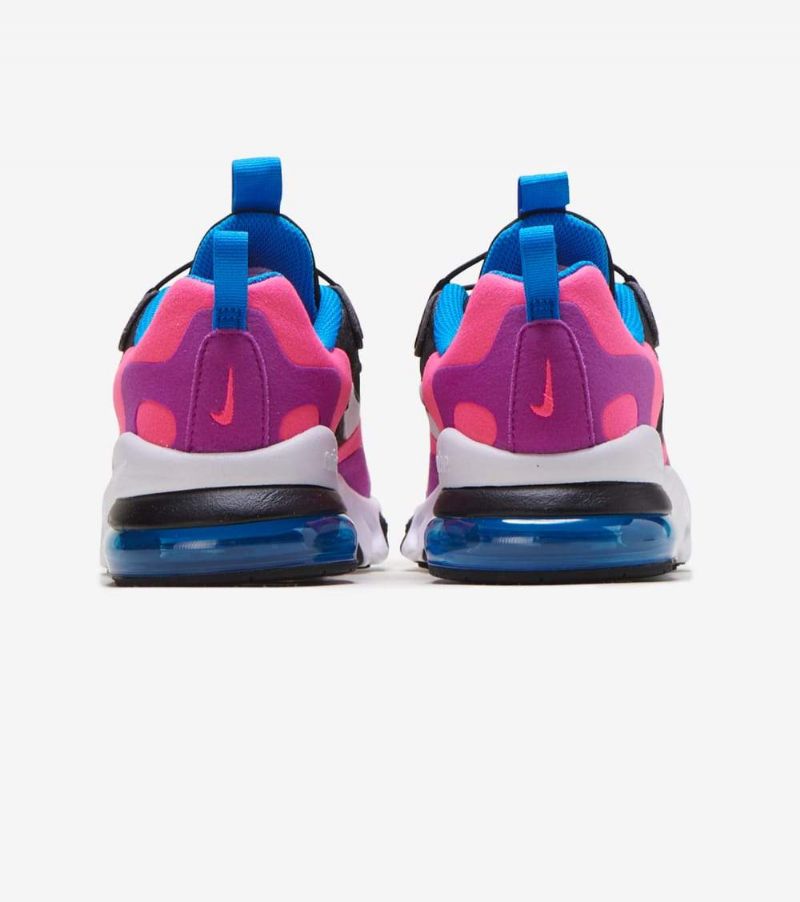 Nike Air Max 270 React Női Futó Fekete/fehér-hiperrózsaszín-élénk Lila