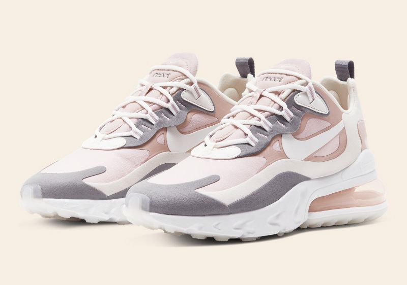 Nike Air Max 270 React Női Futó Szilva Kréta / Kőmályva / Füstös Szürke / Csúcsfehér