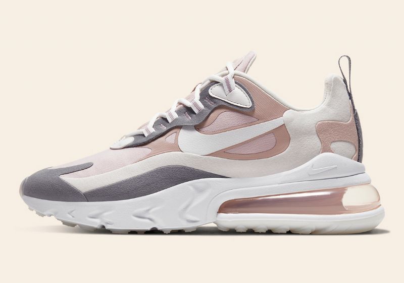 Nike Air Max 270 React Női Futó Szilva Kréta / Kőmályva / Füstös Szürke / Csúcsfehér