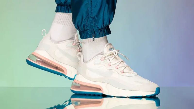 Nike Air Max 270 React Női Running Summit Fehér / Ghost Aqua-phantom
