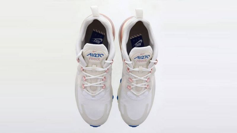 Nike Air Max 270 React Női Running Summit Fehér / Ghost Aqua-phantom