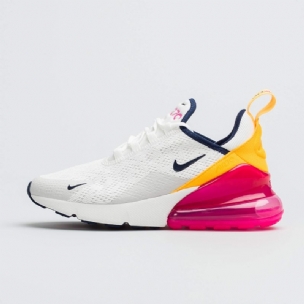 Nike Air Max 270 React Női Running Summit Fehér / Midnight Sötétkék-laser Fukszia