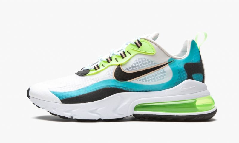 Nike Air Max 270 React See Aqua Férfi Run / Fehér / Fekete / Ghost Zöld