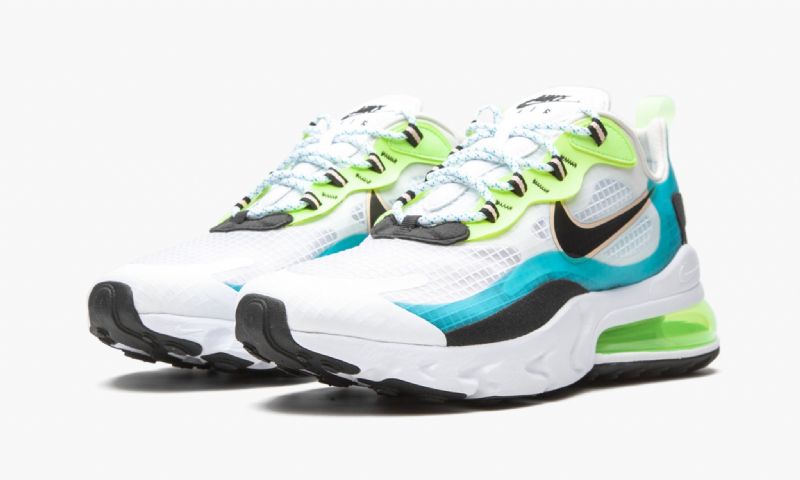 Nike Air Max 270 React See Aqua Férfi Run / Fehér / Fekete / Ghost Zöld