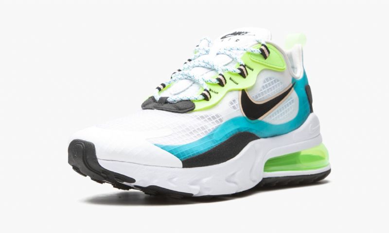 Nike Air Max 270 React See Aqua Férfi Run / Fehér / Fekete / Ghost Zöld
