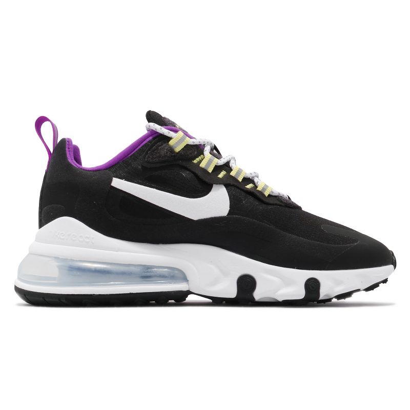 Nike Air Max 270 React See Férfi Futó Fekete / Élénk Lila / Fehér