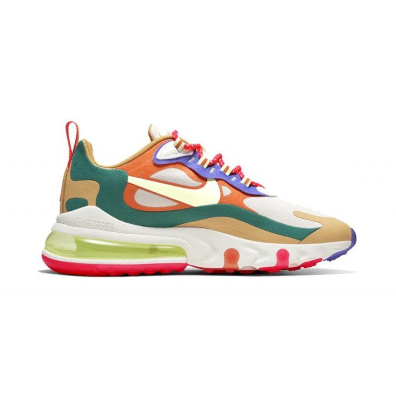 Nike Air Max 270 React Többszínű Női Futó Sivatagi Homok / Barely Volt-sailgame Royal