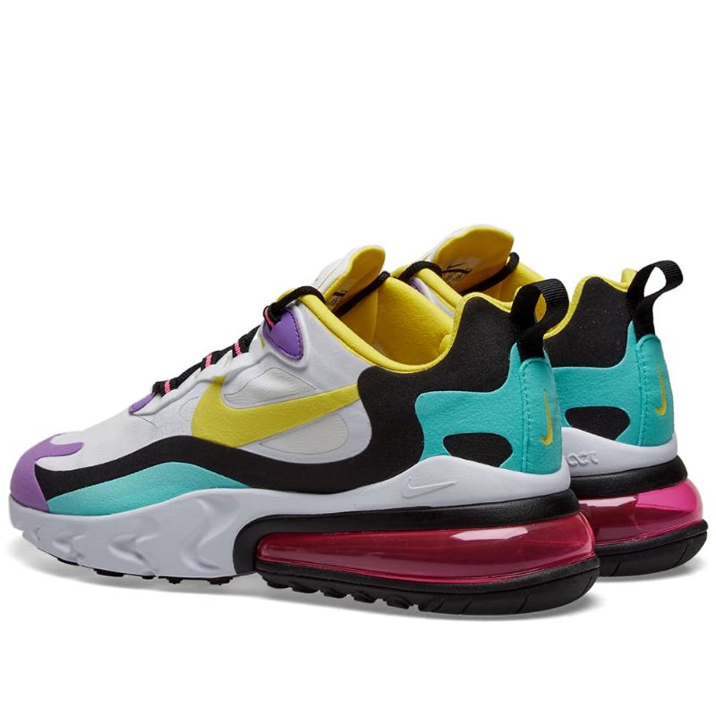 Nike Air Max 270 React W Férfi/női Futó Fehér Lila Rózsaszín