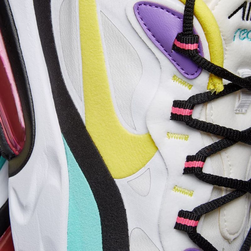 Nike Air Max 270 React W Férfi/női Futó Fehér Lila Rózsaszín