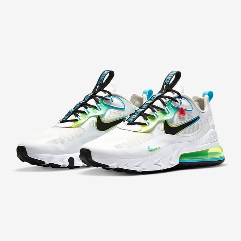 Nike Air Max 270 React Ww Férfi Futó Fehér/fekete/zöld
