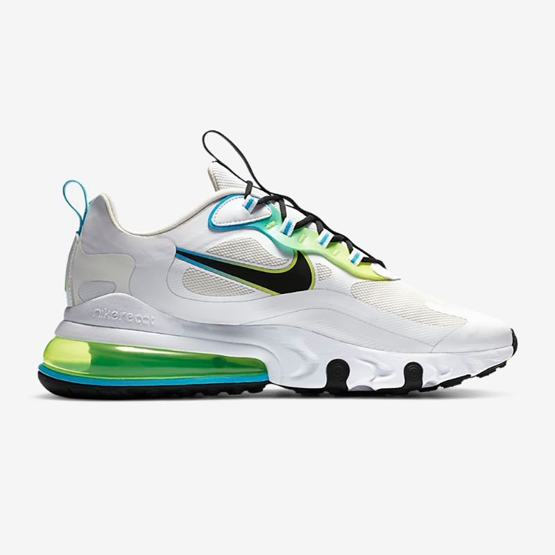 Nike Air Max 270 React Ww Férfi Futó Fehér/fekete/zöld