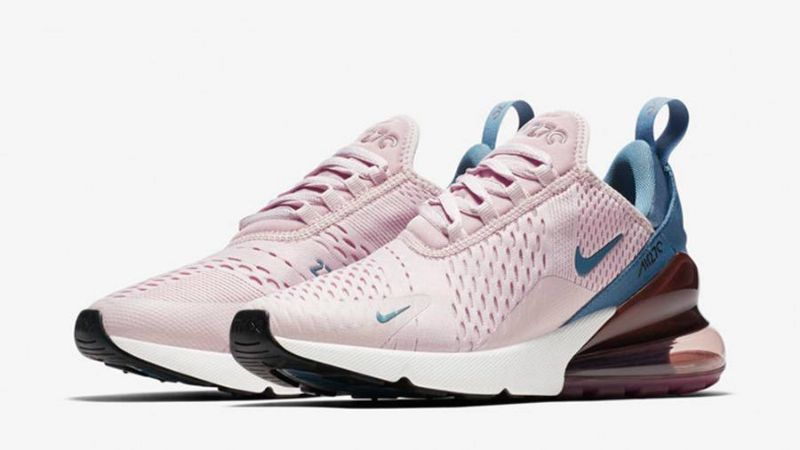 Nike Air Max 270 Rózsaszín Kékeszöld Női Futó Részecske Rózsa / Ejtőernyős Bézs-fekete-égi