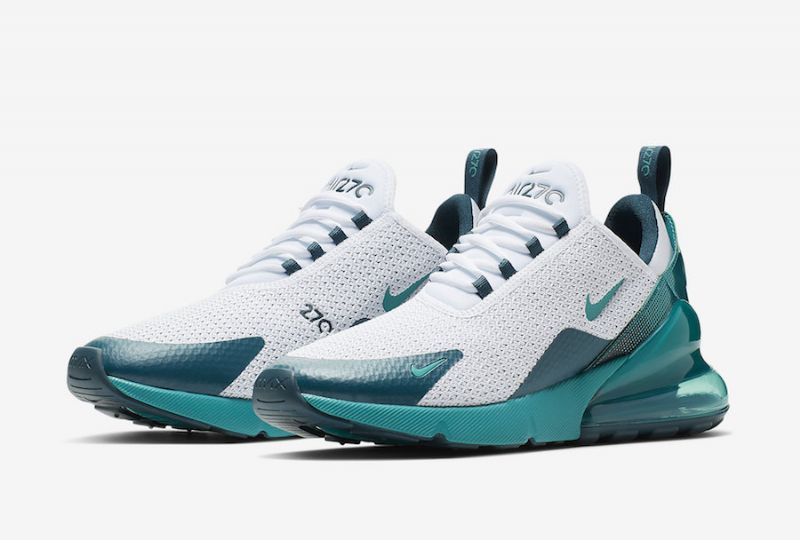 Nike Air Max 270 Spirit Teal Férfi / Női Futó Fehér / Teal-nightshade