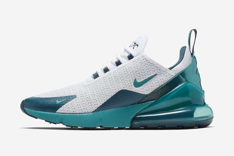 Nike Air Max 270 Spirit Teal Férfi / Női Futó Fehér / Teal-nightshade