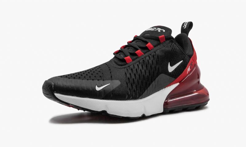 Nike Air Max 270 Széles Férfi Futó Fekete / Fehér-egyetem Vörös