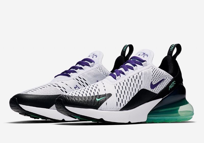 Nike Air Max 270 Szőlő Női Futó Fehér / Udvari Lila-menta-fekete