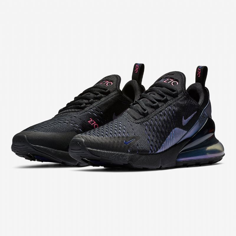 Nike Air Max 270 Throwback Future Férfiak Feketén / Laser Fukszia-regency Lila
