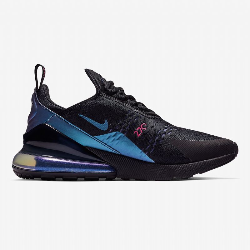 Nike Air Max 270 Throwback Future Férfiak Feketén / Laser Fukszia-regency Lila