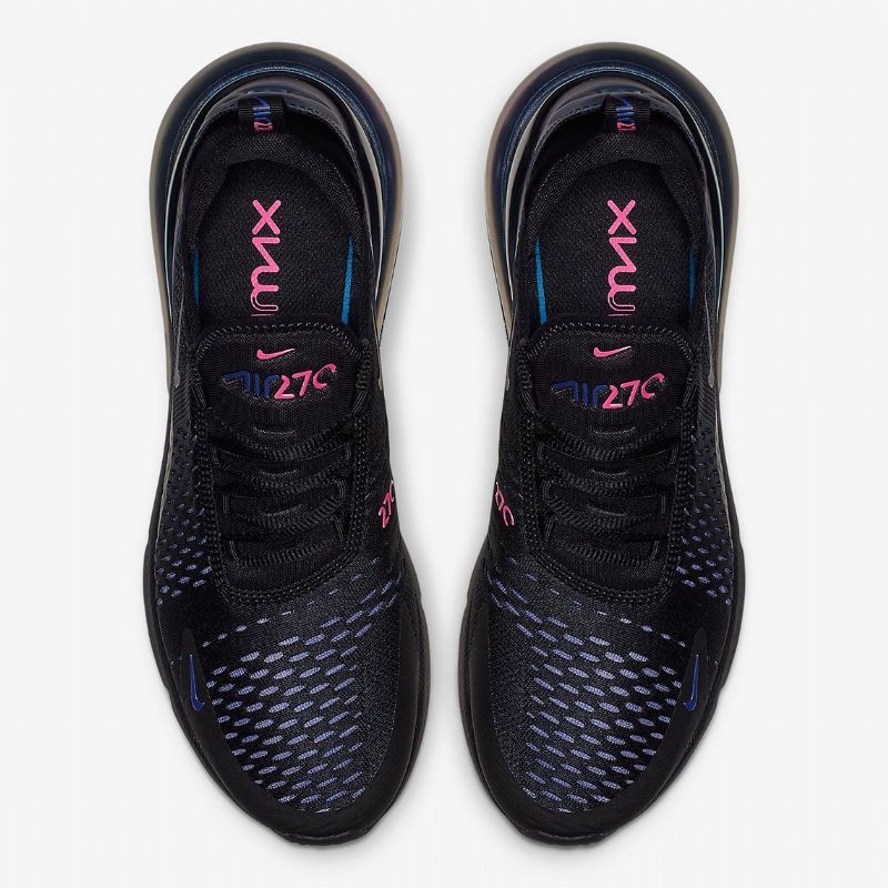 Nike Air Max 270 Throwback Future Férfiak Feketén / Laser Fukszia-regency Lila