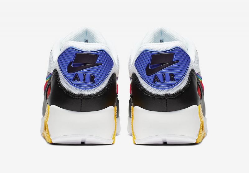 Nike Air Max 90 Be True Férfi / Női Alkalmi Fehér / Többszínű-fekete-farkasszürke