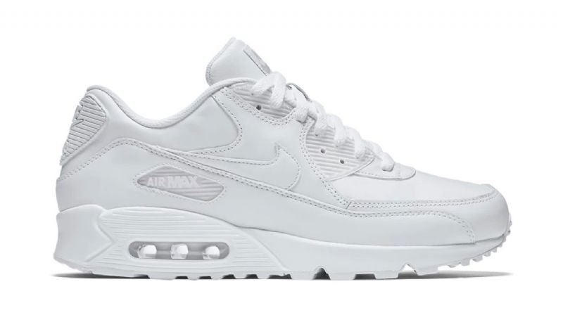 Nike Air Max 90 Bőr Férfi/női Alkalmi Fehér