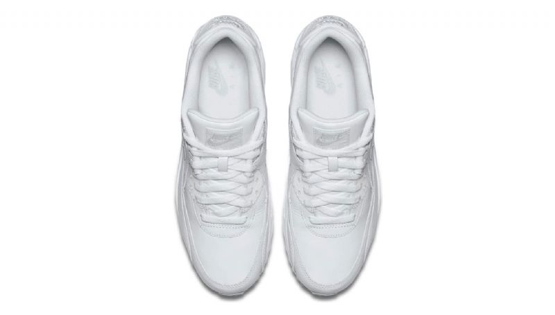 Nike Air Max 90 Bőr Férfi/női Alkalmi Fehér