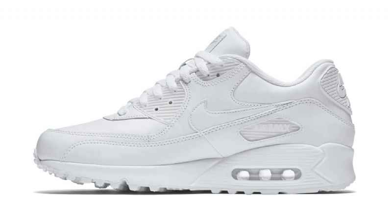 Nike Air Max 90 Bőr Férfi/női Alkalmi Fehér