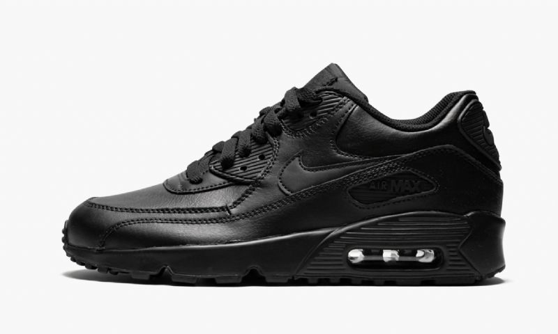 Nike Air Max 90 Bőr Női Alkalmi Fekete