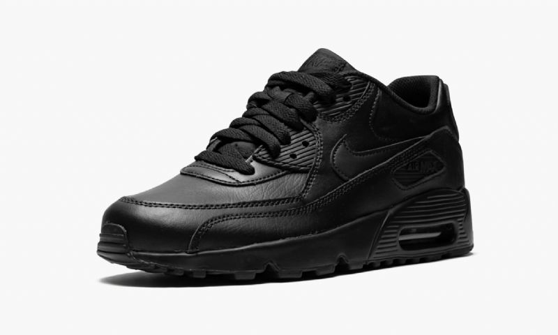 Nike Air Max 90 Bőr Női Alkalmi Fekete