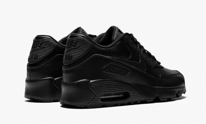 Nike Air Max 90 Bőr Női Alkalmi Fekete