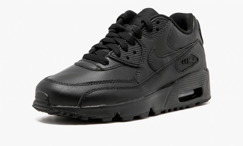 Nike Air Max 90 Bőr Női Alkalmi Fekete